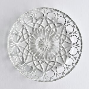 COPY French Brilliant Cut Motif Clear Trinket Dish, Vintage Vereco France